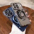 thumbnail image 2 of Luxe Shimmer Rhinestone TPU Phone Case - Magnetic, Crystal Clear & Shockproof - Perfect Fit for iPhone 15, 14, 13, 12 Pro Max, 11 & Plus Models, 2 of 5