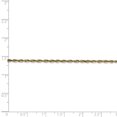 thumbnail image 5 of 10K Yellow Gold 2.0mm Diamond Cut Extra-Lite Rope Chain, 5 of 5