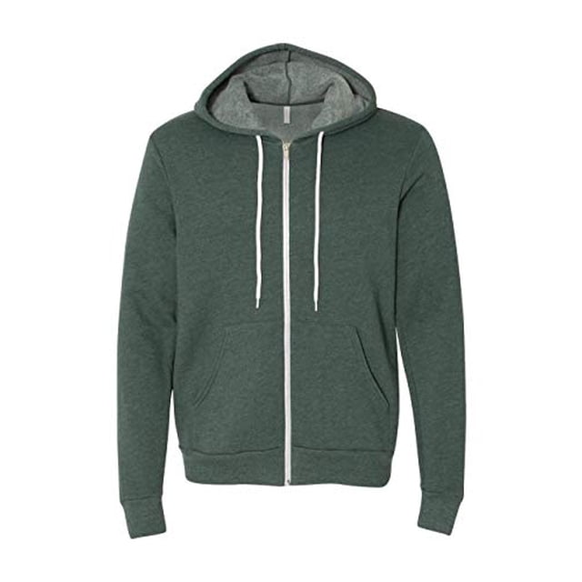 Bella 3739 Unisex Poly-Cotton Fleece Full-Zip Hoodie
