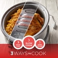 thumbnail image 2 of BLACK+DECKER 7-Quart Digital Slow Cooker with Temperature Probe, Stainless Steel, 2 of 2