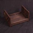 thumbnail image 3 of Lit en Bois pour Bébé Cadeau Accessoire Photo Pose Portable Durable Photographie Prise de Vue (Brun), 3 of 4