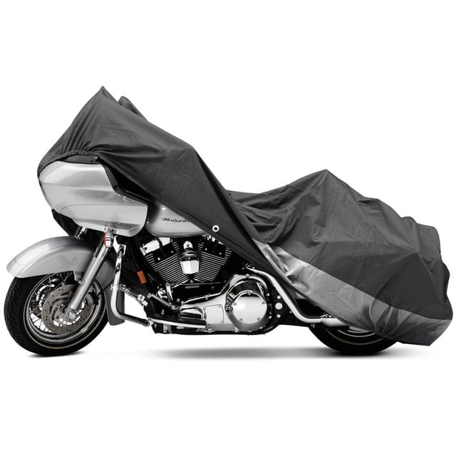 NEH Motorcycle Bike Cover Travel Dust Storage Cover Compatible with Harley Road King Custom Classic
