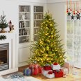 thumbnail image 4 of Patiojoy 6FT Artificial Christmas Tree Pre-lit Xmas Tree with 280 Warm White LED Lights 8 Lighting Modes 788 PE & PVC Branch Tips, 4 of 10