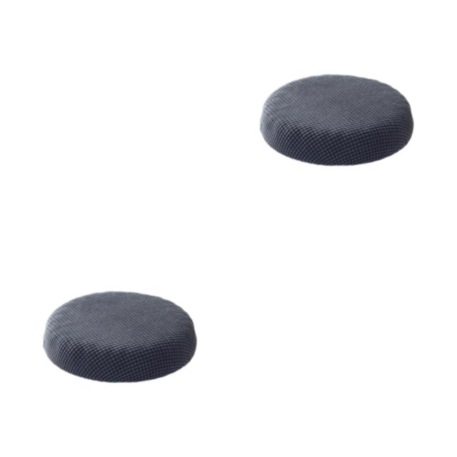 relayinert Round Cushion Mildly Waterproofed For Relaxation Mild Waterproofing Seat Covers dark gray 2Set