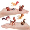 thumbnail image 2 of Squirrel Figurine Squirrel Figurine Style Vif Texture Claire Rongeur Simulé Modèle Solide Ornement Statue d'Animal Sauvage en PVC Ornement de Bureau Cadeau Modèle, 2 of 6