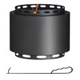 thumbnail image 1 of Outsunny Smokeless Fire Pit, 19" Portable Wood Burning Firepit, Black, 1 of 10