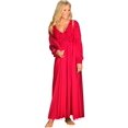 thumbnail image 4 of Velrose Lingerie Shadowline Long Lace Bodice Button Down Robe 71737/71737X, 4 of 4