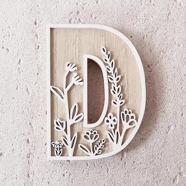 5 Inch Wooden Letters for Wall Decoration – for 's Room Craft Projects Name Signs Weddings and Home
