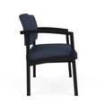 thumbnail image 4 of Lenox Steel Reception Waiting Room Bariatric Chair / Black Steel / Blue, 4 of 5