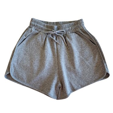 Yanlir Short Taille Haute à Jambe Grand avec Cordon de Serrage pour Femmes, Été, Doux et Confortable, Poches, Taille Élastique, Short pour Tenue Décontractée