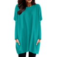 thumbnail image 1 of T-Shirts pour Femmes Décontractés Confortables T-Shirts Femmes Manches Longues Chaleur Manches Longues Col Rond Col Roulé Chemise à Manches Longues Femme Chandails de Compression à Manches Longues pour Femmes Hauts avec Bouffant, 1 of 5