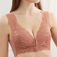 thumbnail image 1 of AherBiu Plus Size Bras for Women Front Closure No Underwire Lace Solid Color Bralettes Full Coverage Push up Bras, 1 of 9
