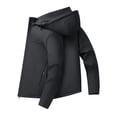 thumbnail image 4 of RXIRUCGD Manteau Veste Mode Ajusté à Capuche à Cordon avec Coutures pour Homme, Gris Foncé, Taille : 2TG, 4 of 7