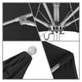 thumbnail image 2 of California Umbrella Venture Parasol de Marché Argenté de 6 Pieds en Noir, 2 of 4