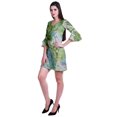 thumbnail image 3 of Moomaya Robe Courte Imprimée pour Femmes, Manches Évasées, Coupe Droite, Robes pour Femmes, Vêtements d'Été Décontractés, 3 of 6