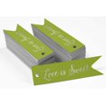 thumbnail image 2 of Inkdotpot Silver Foil Paper Hang Tags Love Is Sweet Wedding Favor Tags 100 Pieces, 2 of 6