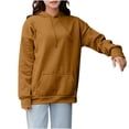 thumbnail image 1 of Chbgutlmr Sweatshirts for Women Plus Size Long Sleeve Casual Basic Hoodies Drawstring Loose Oversized Pullover, 1 of 8