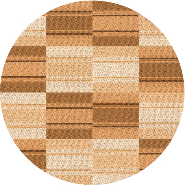 Ahgly Company Tapis d'Intérieur Ronds Transitionnels Orange Lavables à la Machine, 4 Pieds Rond