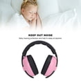 thumbnail image 4 of ABS PU Leather Baby Noise Reduction Earmuffs, Travel Portable Infant Soft, For Sleep Concerts Airplanes Receptions, 4 of 8