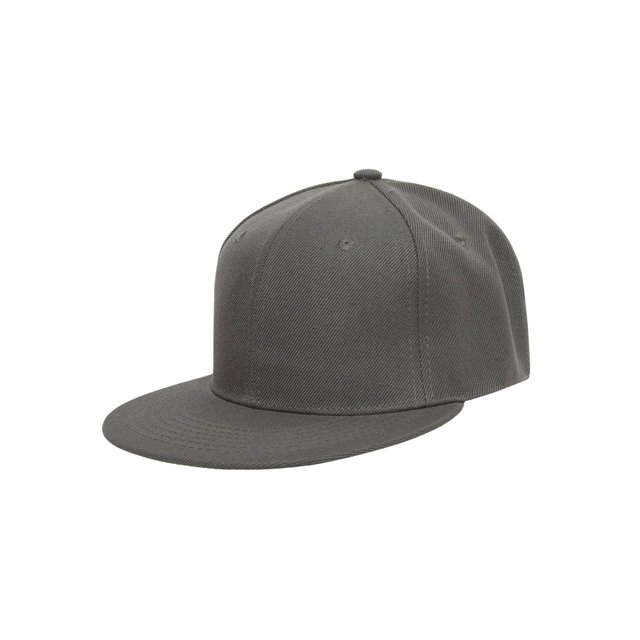 Top Headwear Flat Bill Adjustable Snapback Cap - Dark Grey
