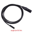 thumbnail image 2 of serony Dual Shielded Audio Cable Wear-resistant Plug Adapter Video Camera Switch Home Supplies for Smartphone Microphone Music Player 2m, 2 of 7