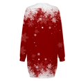 thumbnail image 4 of Kcodviy Robe D'Été Décontractée pour Femme avec Imprimé de Noël, Col Rond, Longue et Confortable, Manches Amples, Sans Capuche, Robe T-Shirt Décontractée pour Femme, Longueur Genou, Robe D, 4 of 5