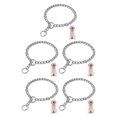 thumbnail image 3 of Baohd Pet Walking Chain Lightweight And Sturdy Metal Collar For Comfortable Pet Walks Dog Chain Collars 5Set, 3 of 6