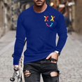 thumbnail image 2 of Birdeem Mens Printed Long Sleeved Top Long Sleeved Round Neck Top/Shirt, 2 of 4