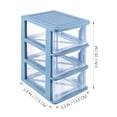 thumbnail image 2 of IFANLANDOR 3 Drawer Plastic Storage Tower Small Dresser with Drawers 5.3 X 6.8 X 9 Inch, 2 of 8