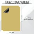 thumbnail image 2 of Uxcell Dry Erase Board A4 8 Pack Fridge Calendar Board Magnets Gold, 2 of 6
