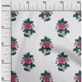 thumbnail image 1 of oneOone Viscose Chiffon Fabric Leaves & Floral Block Printed Craft Fabric BTY 42 Inch Wide, 1 of 4
