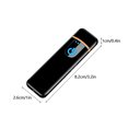 thumbnail image 2 of SDOTXA 2023 New Cigarettes Electric USB Charging Rechargeable Flameless Lighter Screen Induction  Gold, 2 of 5