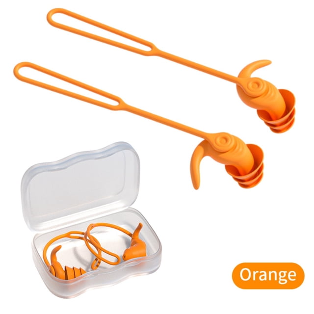 Bouchons d'Oreilles pour la Natation avec Lanière - Imperméables, Réduisant le Bruit et Confortables