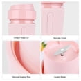 thumbnail image 5 of Yeacher Portable Blender Juicer Cup Mini Smoothies Maker Rechargeable Blender Personal Size Blender Safety Protection Travel Cup, 5 of 5