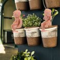 thumbnail image 4 of 2 Pcs Adorables Ornements d'Ange Poterie Petit Ange Décoration de Pot de Fleurs pour la Maison, 4 of 9