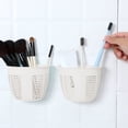 thumbnail image 3 of Wall Mounted Traceless Plastic Storage Basket Small Hanging Organizer for Dormitory Bedside or Kitchen, 3 of 6