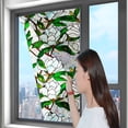 thumbnail image 4 of Rainbow Floral Static Cling Window Film Removable Decal For Glass Doors Privacy Sticker Botanical Designs No Sun Blocking, 4 of 5