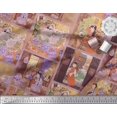 thumbnail image 3 of Soimoi Rayon Fabric Flower Vase,Cat & Girl Patchwork Print Fabric by Yard 42 Inch Wide, 3 of 3