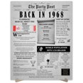 thumbnail image 1 of The Party Post 56th Birthday Party Decorations Poster Born in 1968, 1 of 5