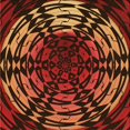 thumbnail image 1 of Ahgly Company Tapis d'Intérieur Lavable en Machine Carré Transitionnel Rouge Bordeaux, 6 Pieds Carré, 1 of 7