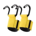 thumbnail image 1 of Lipstore Fitness Weight Lifting Hook Padded Wrist Straps for Powerlifting Shrugs Rows Yellow, 1 of 8