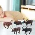 thumbnail image 3 of MesaSe Cattle Figurine Ornament Solid Model Cute Wild Animal Statue Model Desktop Ornament, 3 of 5
