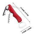 thumbnail image 3 of Multifunctional Wine and Beer Opener - Portable Corkscrew with Foil Cutter Stainless Steel Lever Action Ergonomic Non-Slip Handle Kitchen, JKODE, 3 of 9