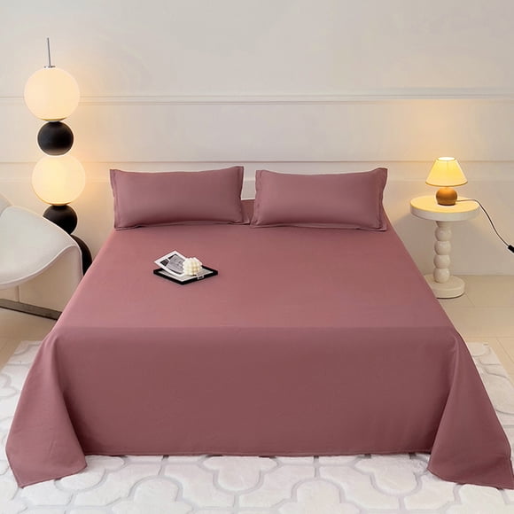 Soft Washable Bed Sheets with Solid Color Design for Cozy Comfort and Easy Care in Home Bedrooms Sopatenor