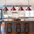 thumbnail image 4 of Wellmet 70 Pool Table Light Billiard Lighting, 4 Lights Pool Table Lights Industrial Island Lights Hanging Light Fixture for Billiard Table, Game Room, Billiard Room, Kitchen, 4 of 4