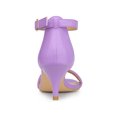 thumbnail image 2 of BLISSFUL STEP Women's Shoes Kitten Heel Ankle Strap Open Toe Sandals Purple 7, 2 of 7