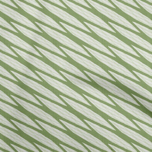 oneOone Cotton Flex Light Green Fabric Abstract Stripe Fabric For Sewing Printed Craft Fabric By The Yard 40 Inch Wide