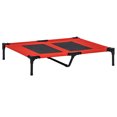 thumbnail image 1 of PawHut Lit Surélevé pour Chien TG, Intérieur Extérieur, Rouge, 1 of 8