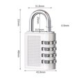 thumbnail image 2 of 4-Digit Password Combination Padlock Zinc Alloy Suitcase Smart Password Lock, 2 of 11