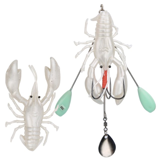 FLAMEEN Fishing Crawfish Lure, Artifical Lures Fishing Accessory Fishing Tools PVC Material Portable Practical Lightweight For Topwater Baits For Saltwater Freshwater